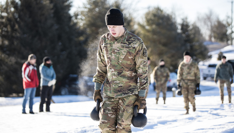 ROTC Cadets competing