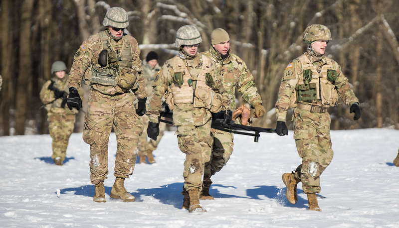 ROTC Cadets competing