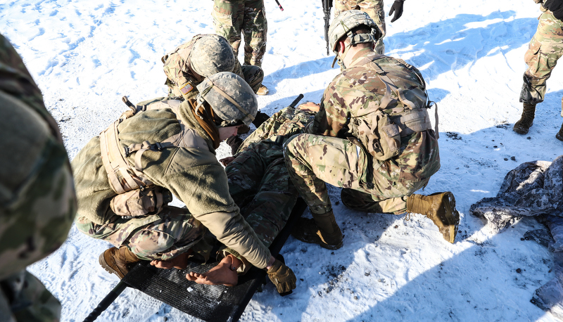 ROTC Cadets competing