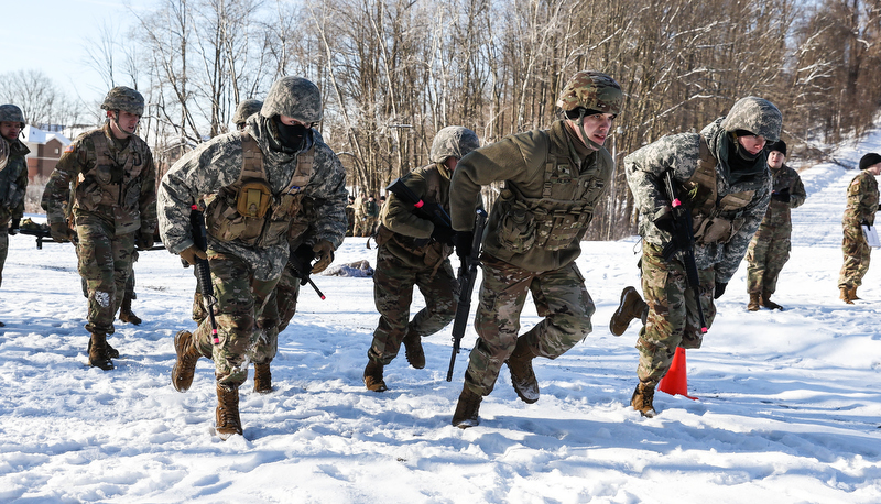 ROTC Cadets competing