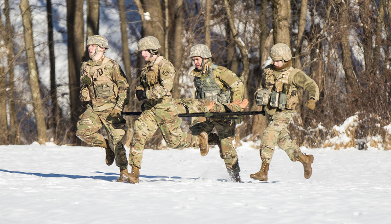 ROTC Cadets competing