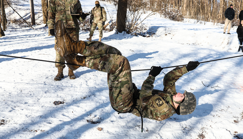 ROTC Cadets competing