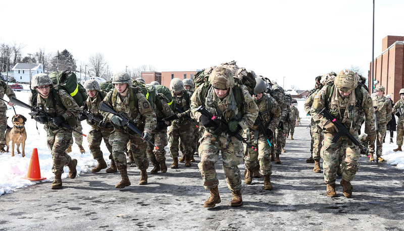 ROTC Cadets competing