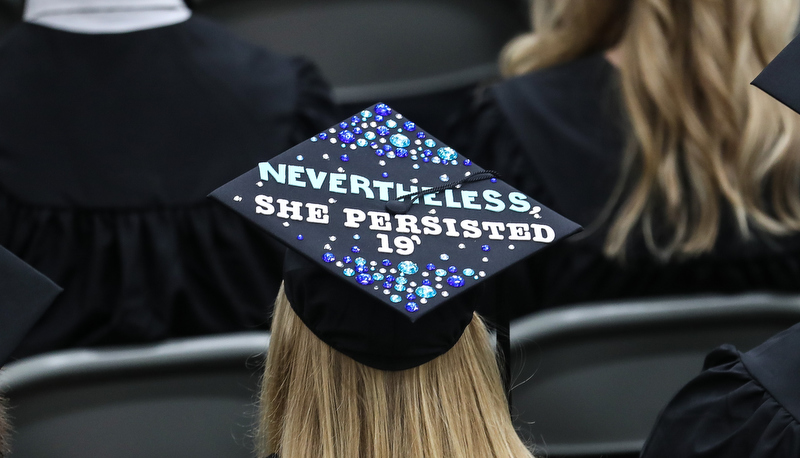 cap that says neverless she persisted