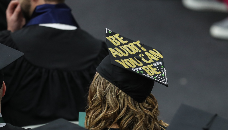 Cap that says Be audit you can be