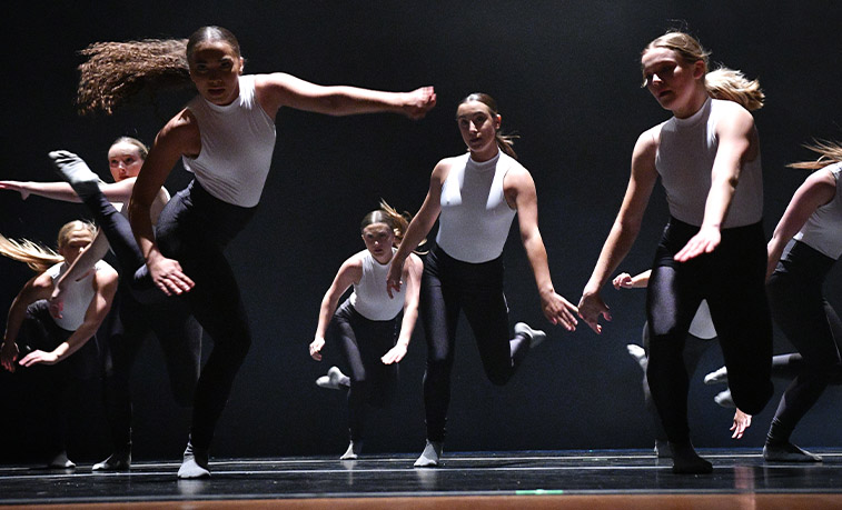 Dancers performing