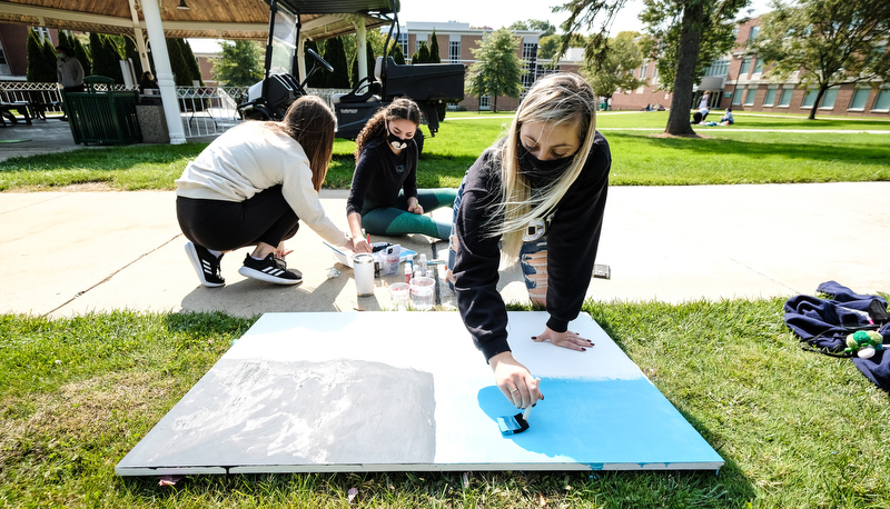 Painted board