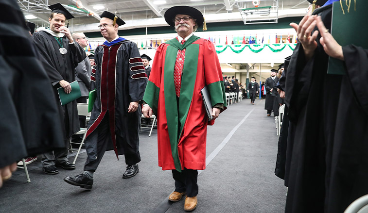 Deans entering commencement