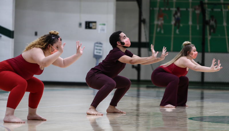 Dancers perform