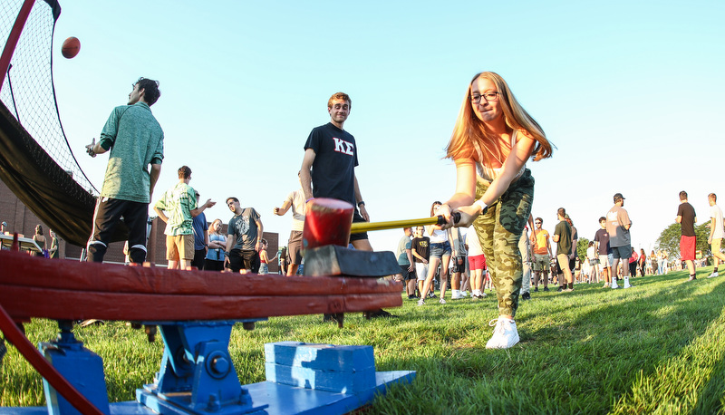 Student having fun at the WOW Carnival