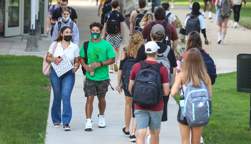 Students back in class