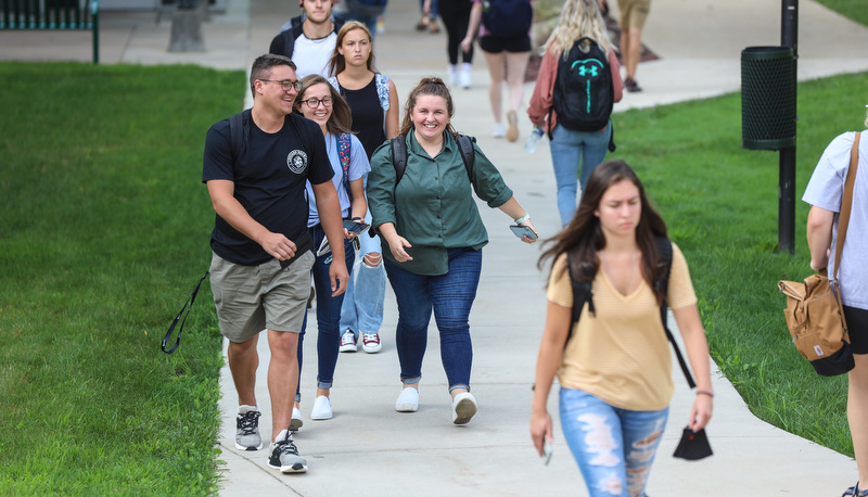 Students back in class