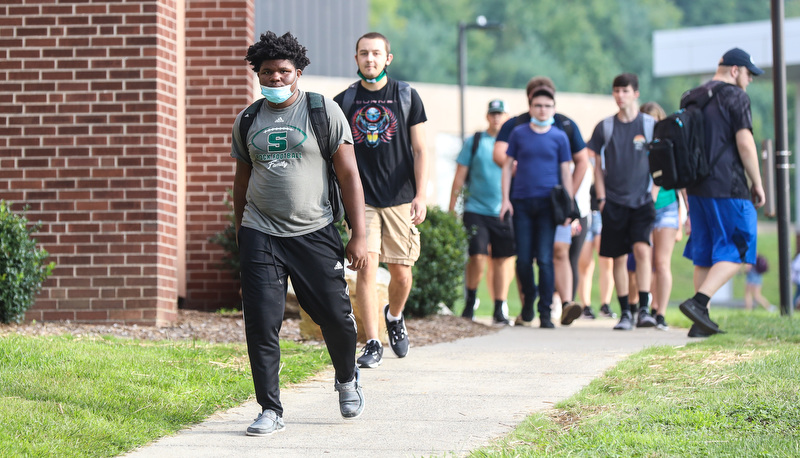 Students back in class