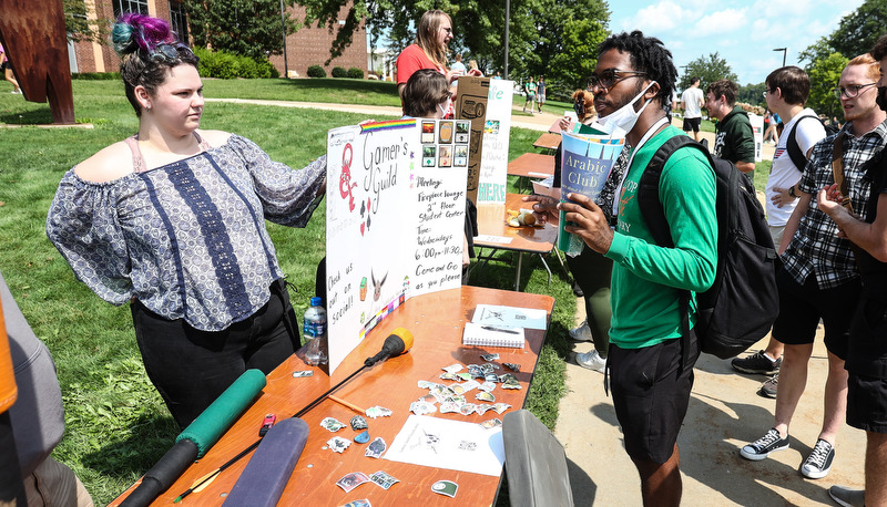 Students at the Campus Involvement Fair