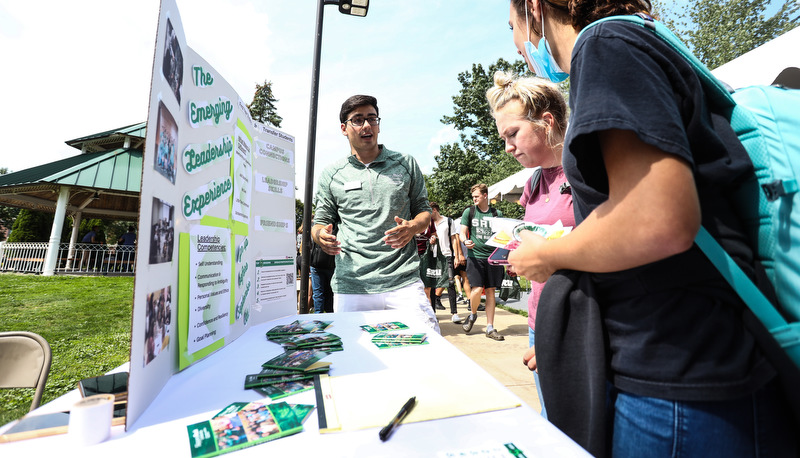 Students at the Campus Involvement Fair