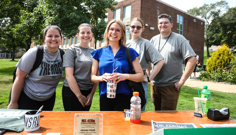 Students at the Campus Involvement Fair