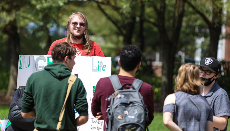 Students at the Campus Involvement Fair