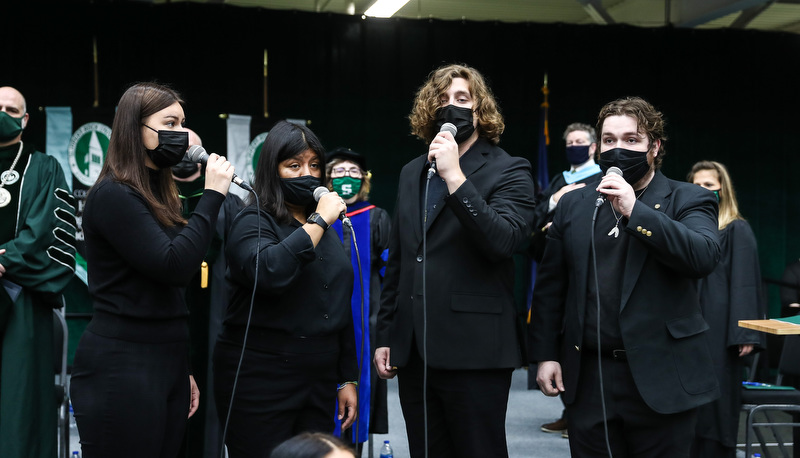 Students graduating from SRU