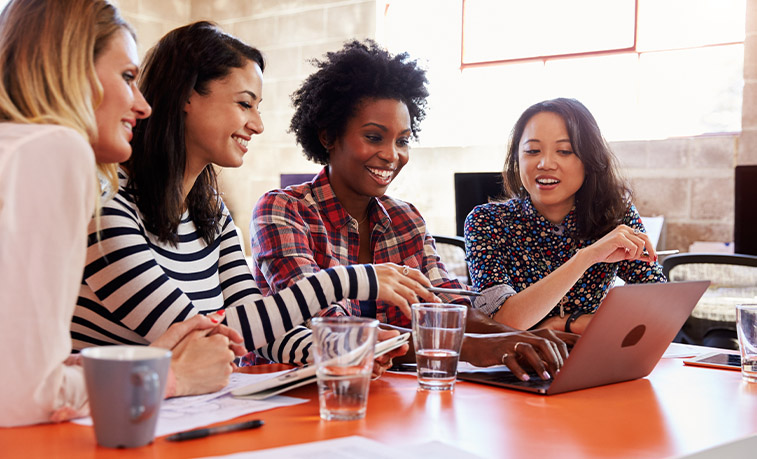 Women working together