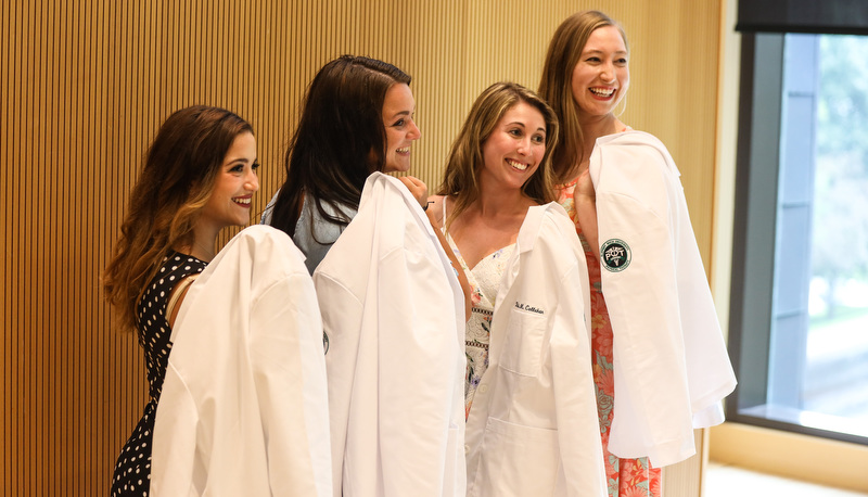 Students pose for a group photo