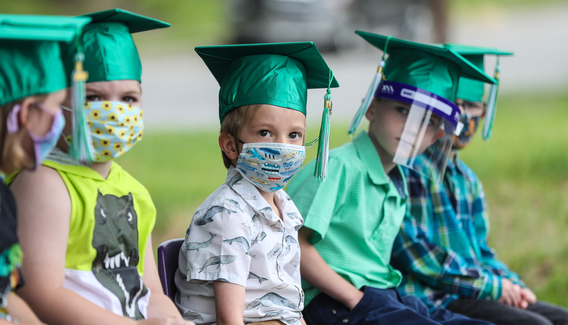 Pre-school graduates ready for kindergarten