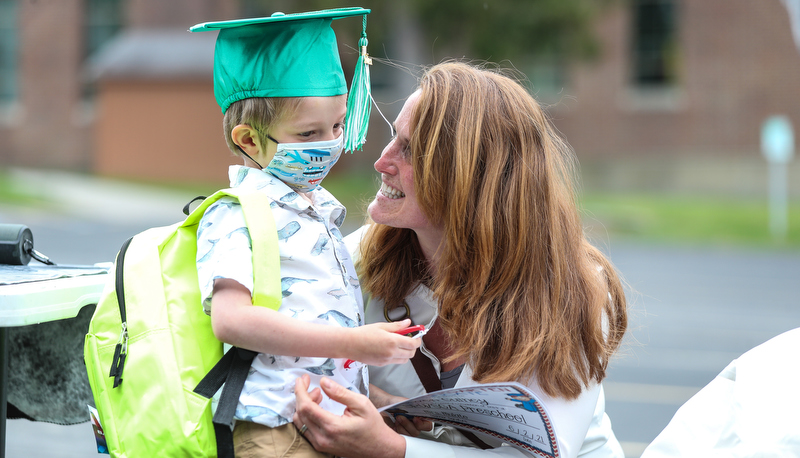 Pre-school graduates ready for kindergarten