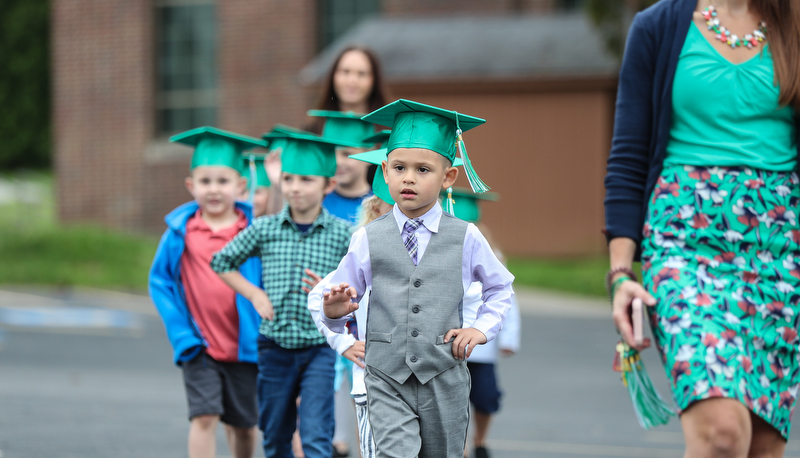 Pre-school graduates ready for kindergarten