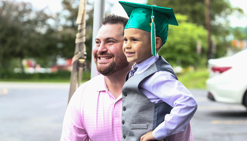 Pre-school graduates ready for kindergarten