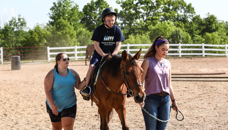 Camper particitating in activities