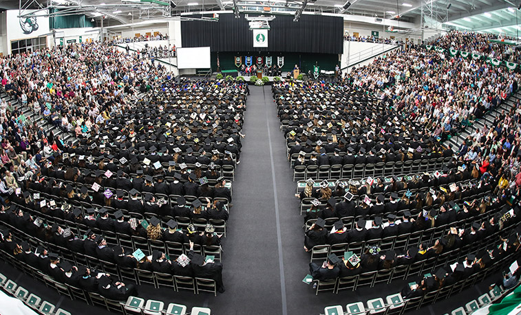 Commencement in the fieldhouse