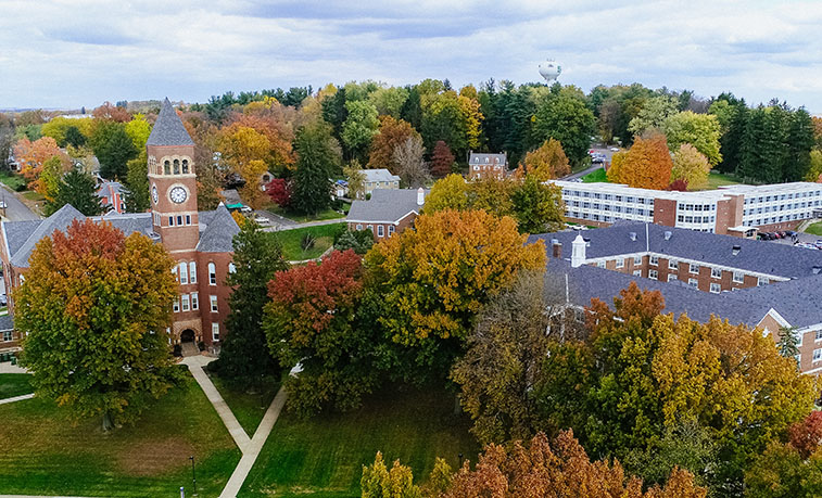 Upper Campus with fall colors