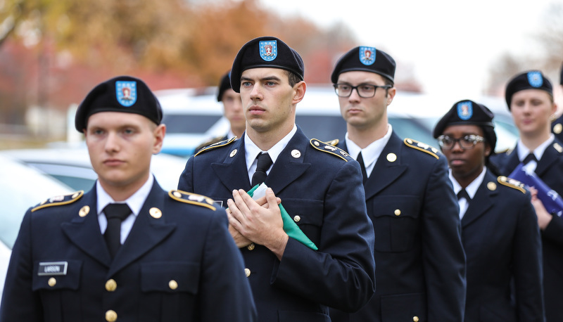 Veterans Day Ceremony on campus