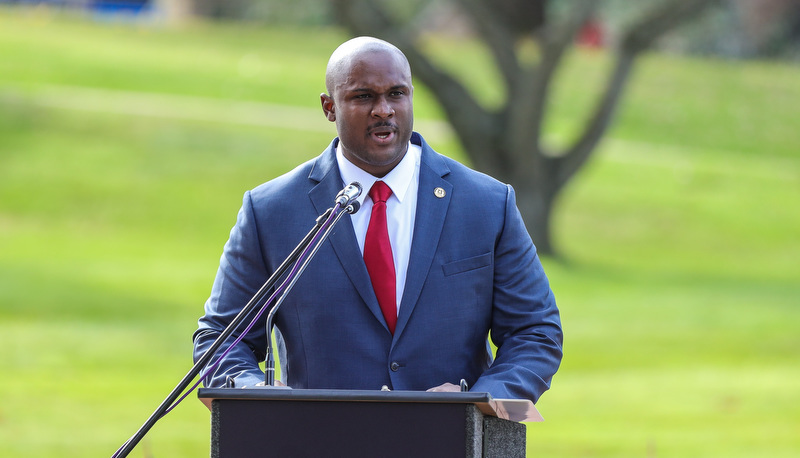 Veterans Day Ceremony on campus