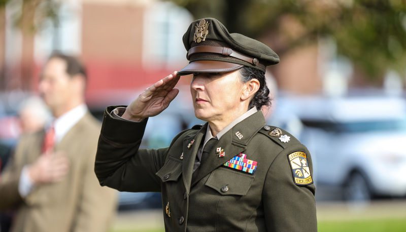 Veterans Day Ceremony on campus