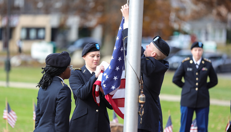 Veterans Day Ceremony on campus