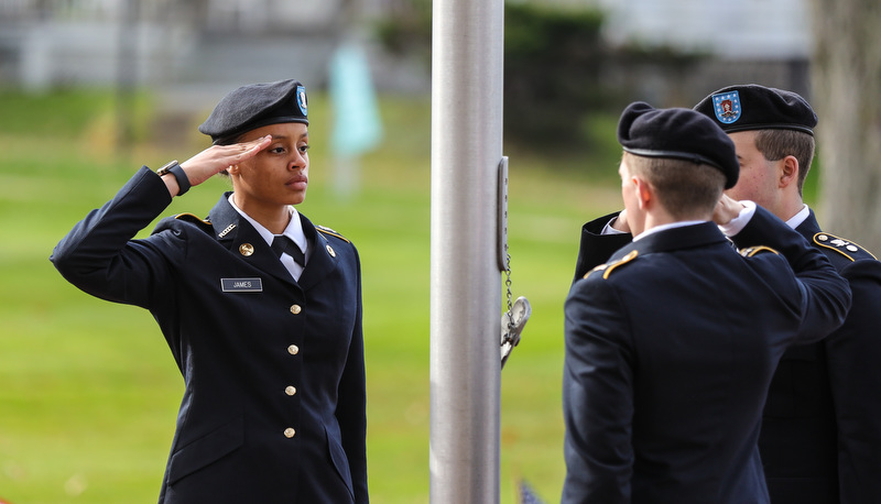 Veterans Day Ceremony on campus