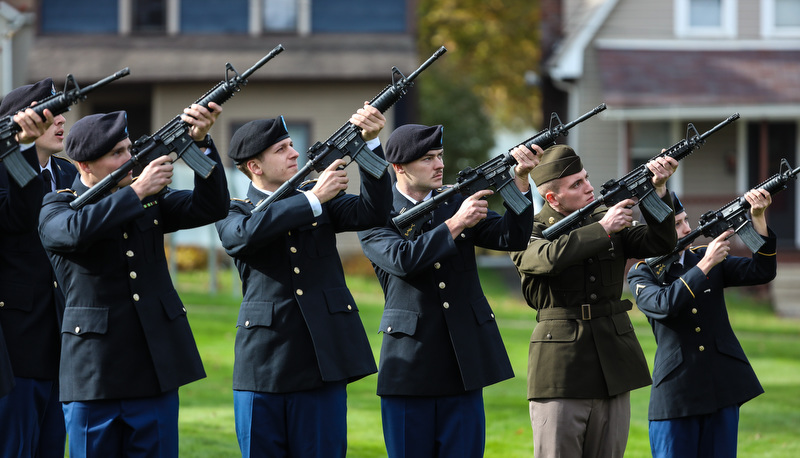 Veterans Day Ceremony on campus