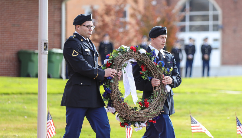 Veterans Day Ceremony on campus