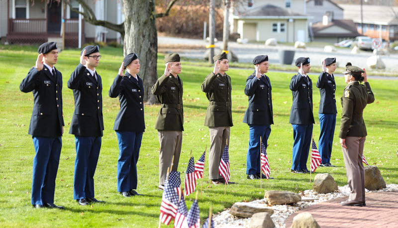 Veterans Day Ceremony on campus