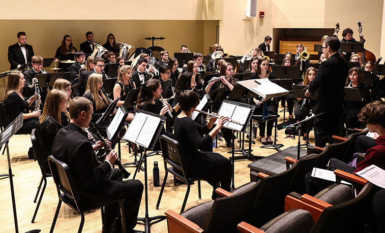 Wind Ensemble performing