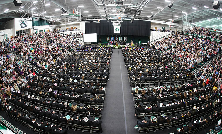 Commencement underway