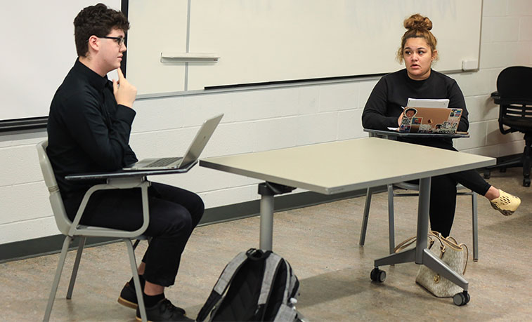 Students debating