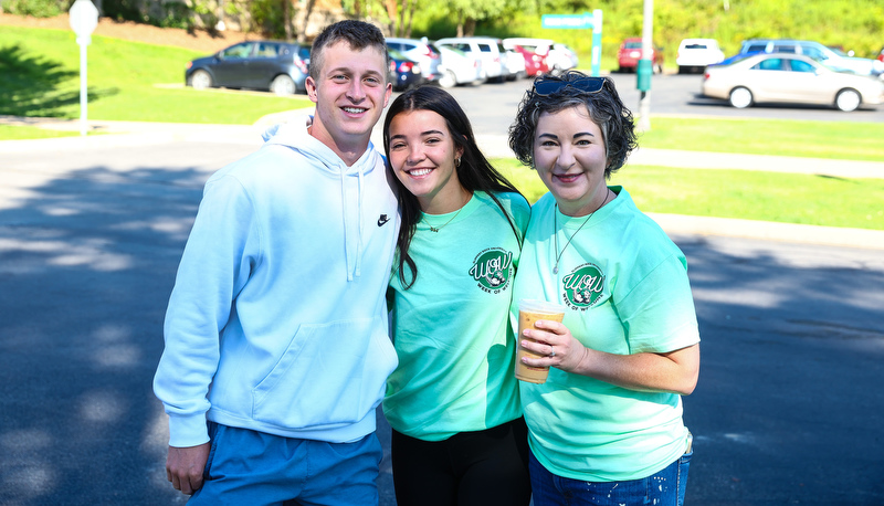 Students moving in for the academic year