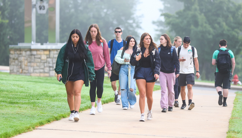 Students are back on camous for the first day of classes