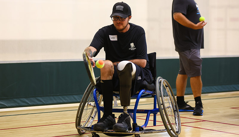 Wounded Vets playing sports