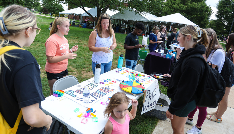 Students enjoying the first week activities