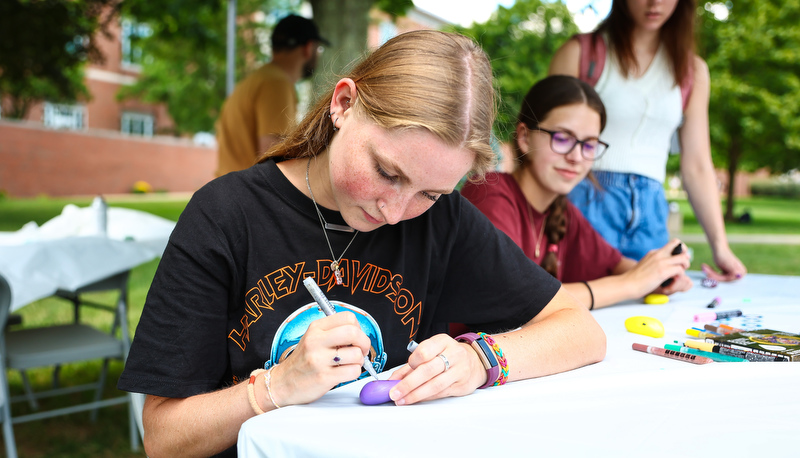 Students enjoying the first week activities