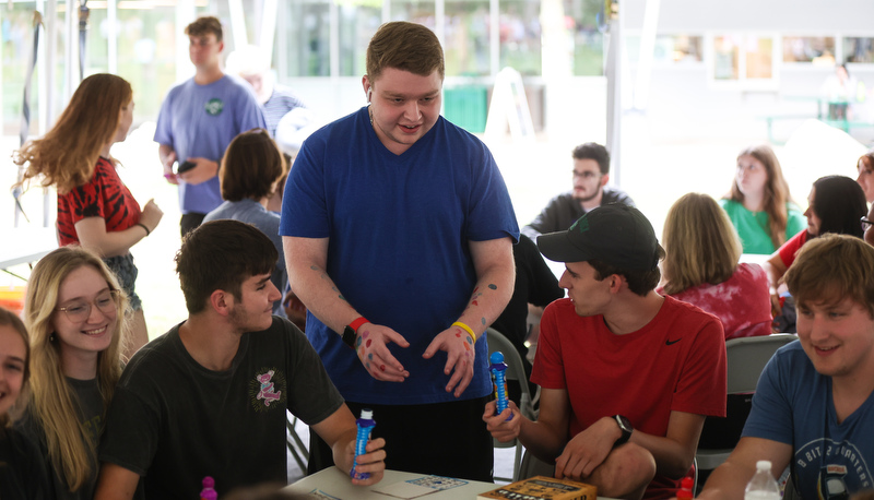 Students enjoying the first week activities