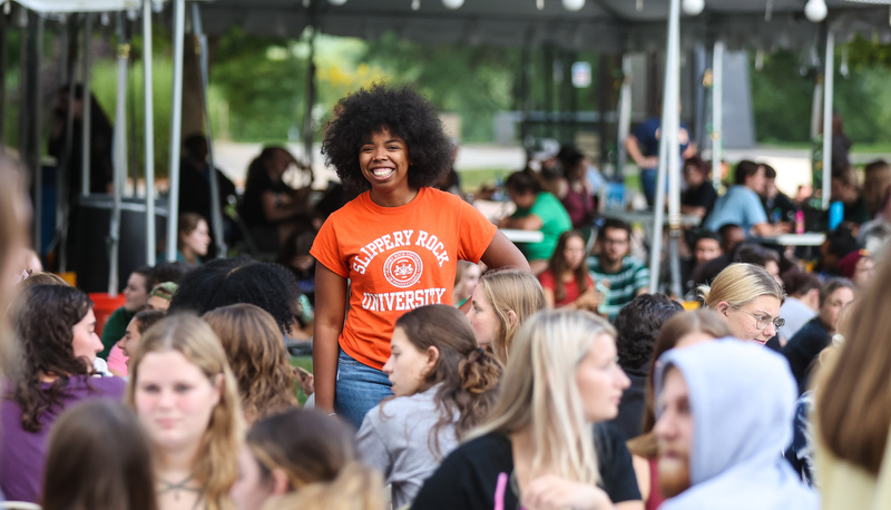 Students enjoying the first week activities