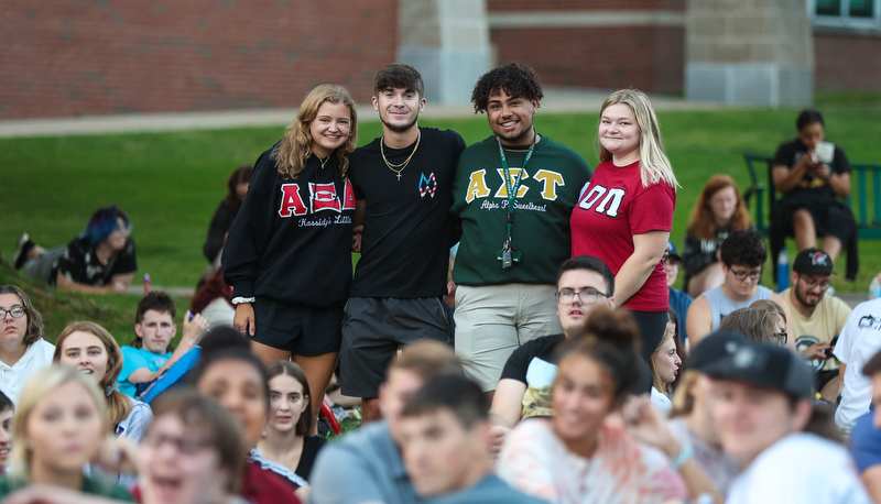 Students enjoying the first week activities